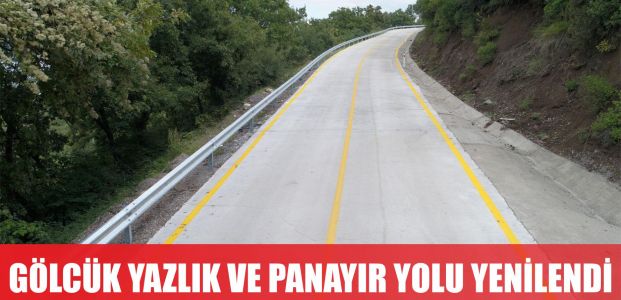  Gölcük -Yazlık ve Panayır yolu yenilendi