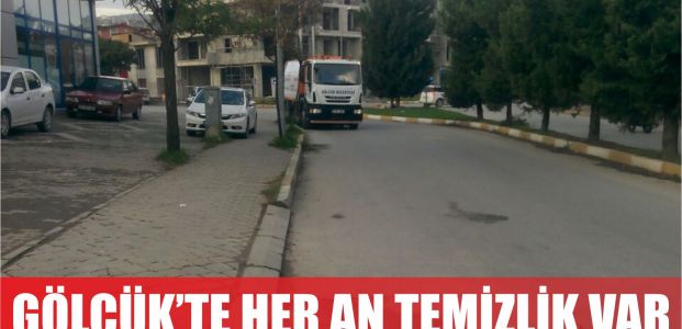 Gölcük'te her an temizlik var 