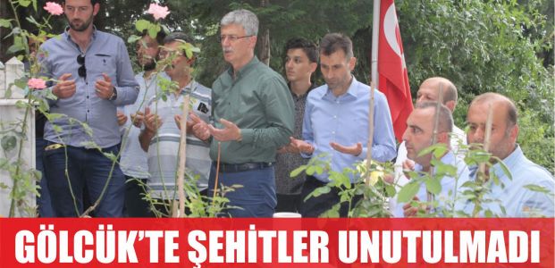 Gölcük'te şehitler unutulmadı