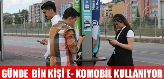  Günde 20 bin kişi e-komobil kullanıyor
