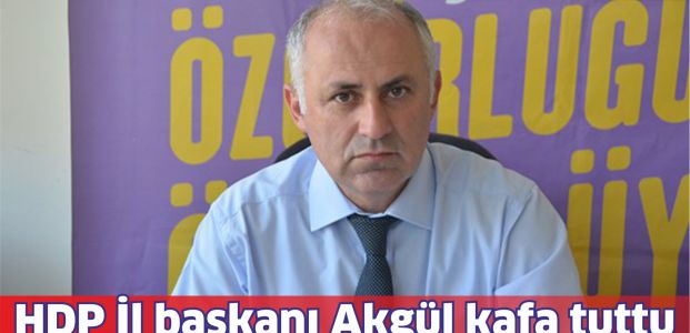 HDP il başkanı Akgül, kafa tuttu