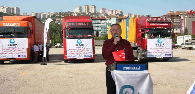 İnsani yardım konvoyu yola çıktı