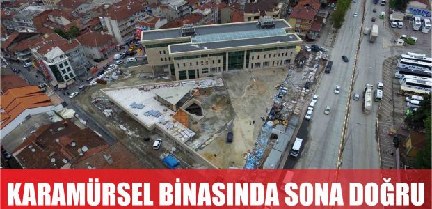 Karamürsel belediye binasında sona doğru