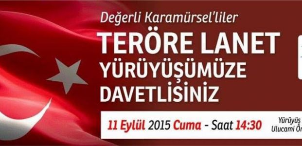 Karamürsel’de Teröre Lanet Yürüyüşü