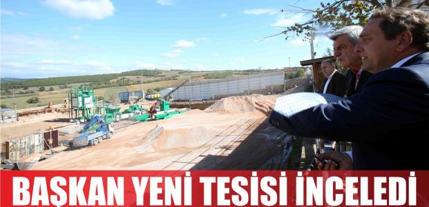 Karaosmanoğlu, yeni kurulan asfalt üretim tesisini inceledi