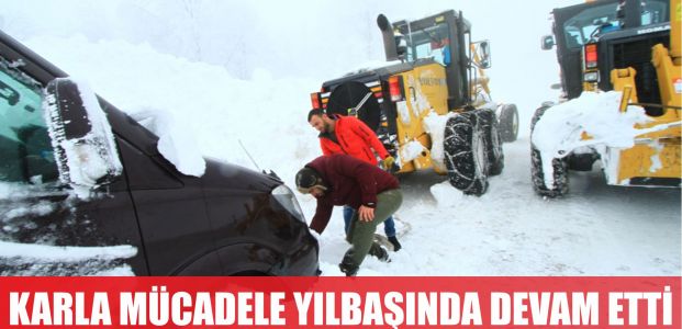 Karla mücadele yılbaşında devam etti