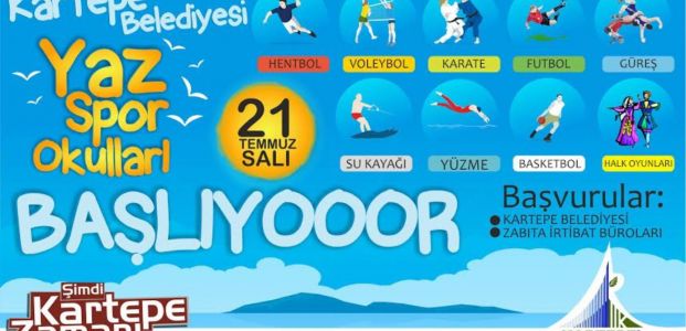  Kartepe’nin yaz spor okulları açılıyor