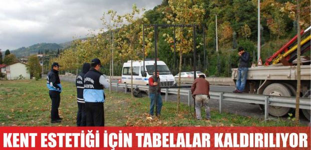 Kent estetiği için tabelalar kaldırılıyor