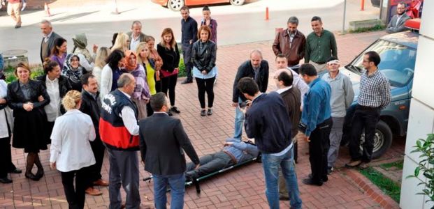Kent Konut'ta yangın ve deprem tatbikatı