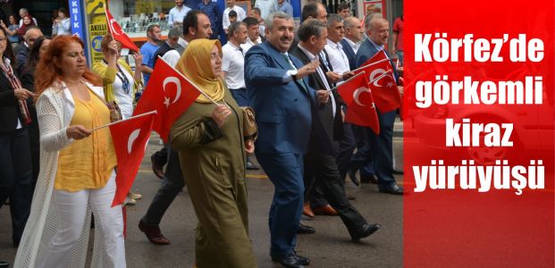 Kiraz festivali kortej yürüyüşü gerçekleşti