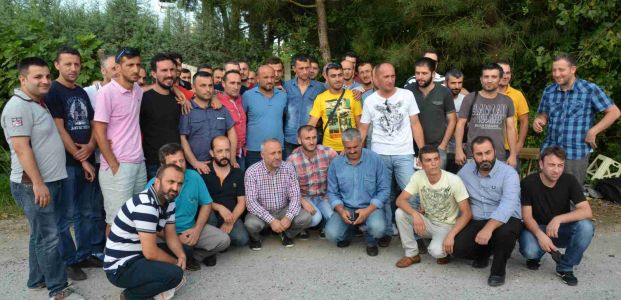 Kocaeli'de fabrika işçilerinin eylemi