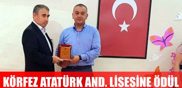 Körfez Atatürk Anadolu lisesine çevre ödülü