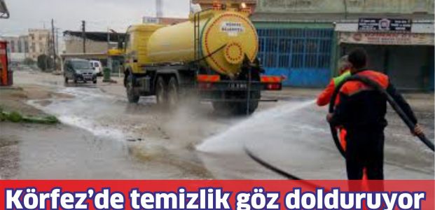 Körfez Belediyesi’nin Temizlik Faaliyetleri Göz Dolduruyor