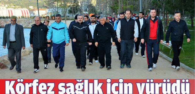 Körfez sağlık için yürüdü