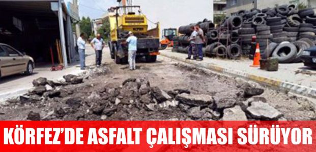 Körfez’de Asfalt Yama  Çalışmaları Sürüyor
