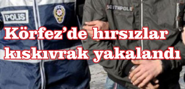  Körfez’de hırsızlar kıskıvrak yakalandı 