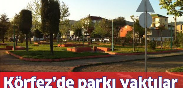 Körfez'de parkı yaktılar