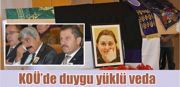  KOÜ’de duygu yüklü veda