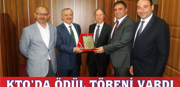 KTO'da ödül töreni vardı