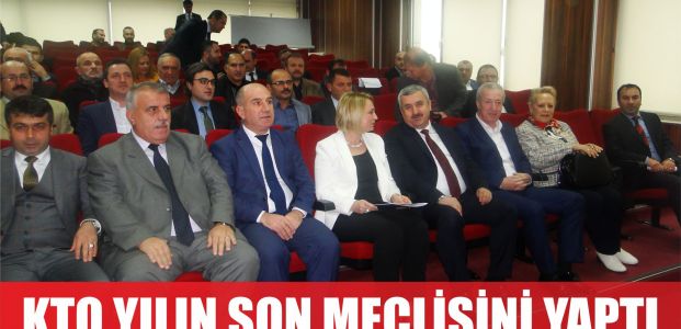  KTO’nun son toplantısın da Baran 2017 projelerini anlattı