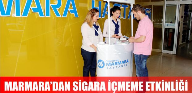 Marmara'dan sigara içmeme etkinliği 