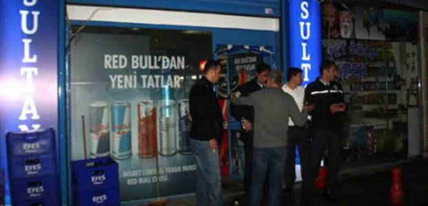 Tekel bayiini bastı