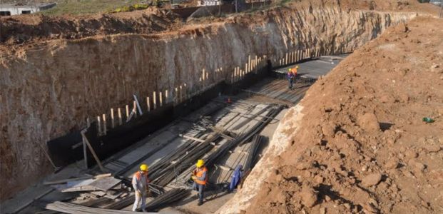 TEM Otoyolu Çayırova OSB Köprülü Kavşağı çalışması sürüyor