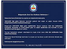 BÖLGEMİZDE, ZİRAİ DON UYARISI