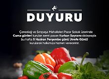Derince'de Arefe Günü Semt Pazarı Kurulacak
