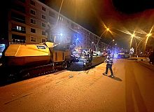 Körfez’de Gece Mesaisiyle Asfalt Serimi Başladı