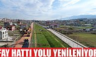 Fay hattı yolu yenileniyor