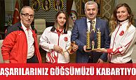 Aldığınız madalyalar  göğsümüzü kabartıyor