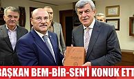 Karaosmanoğlu, Bem-Bir-Sen Genel Başkanını konuk etti