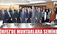 Muhtarlara, kadına  yönelik şiddet semineri