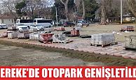 Hereke sahilindeki  otopark genişletildi