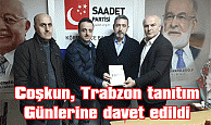 Coşkun, Trabzon tanıtım Günlerine  Davet edildi.