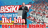 İki bin öğretmene bisiklet