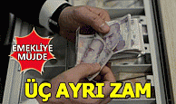 Emekliye üç ayrı zam