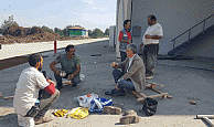 Başkan Ellibeş Yeni Sanayi Sitesinde Çalışmaları İnceledi