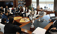 Başkan Baran Şampiyonları Ağırladı