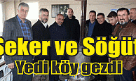 İlyas Şeker ve Şener Söğüt, yedi köy gezdi