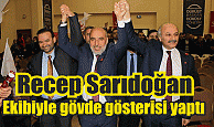 Recep Sarıdoğan, ekibiyle gövde gösterisi yaptı