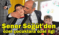 Şener Söğüt’den özel çocuklara özel ilgi