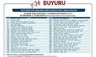 Büyükşehir hafta sonu 55 hatta hizmet verecek