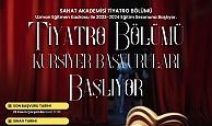 İzmit Sanat Akademisi, Tiyatro Bölümü  yeni dönem başvuruları başladı