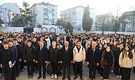 BAŞKAN ŞENER SÖĞÜT, BAYRAK TÖRENİNDE ATATÜRK ANADOLU LİSESİ'NDE