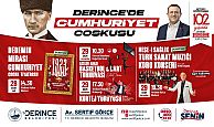 Derince’de Cumhuriyet Bayramı İki Günlük Etkinliklerle Kutlanıyor