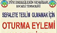  Emeklilerden İzmit’te Basın Açıklaması