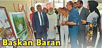 Başkan Baran Komek Yağlı Boya Resim Sergisinde