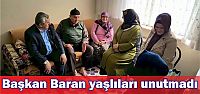 Başkan Baran  yaşlıları unutmadı